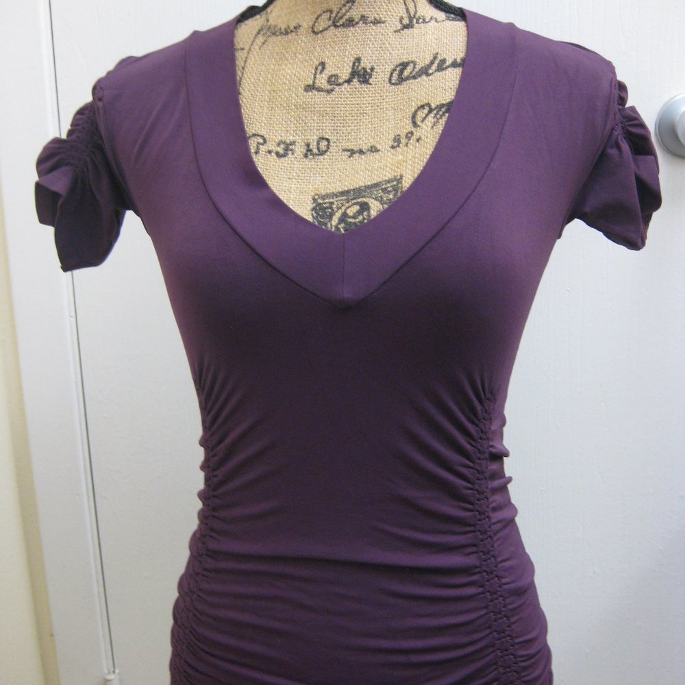 NWOT Guess Marciano ruched blouse shirt top XS/S